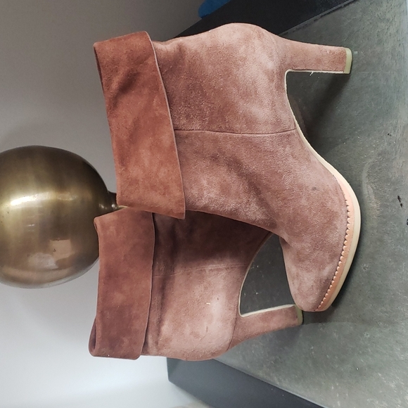 LOLA CRUZ Mafava HEELS ANKLE BOOTS IN BROWN SUEDE - Picture 6 of 8